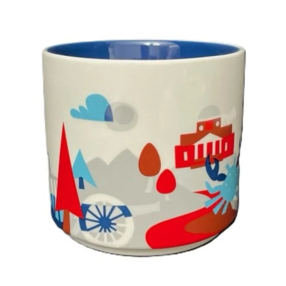 Virginia Starbucks You Are Here‎ Collection Coffee Mug 14oz 2013 Red White Blue